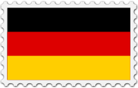 Germany flag stamp