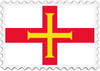 Guernsey flag stamp
