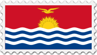 Kiribati flag stamp