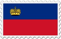 Liechtenstein flag stamp