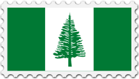 Norfolk Islands flag stamp