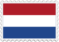 Netherlands flag stamp