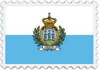 San Marino flag stamp