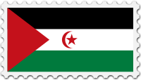 Sahrawi Arab Democratic Republic flag stamp
