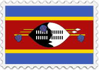 Swaziland flag stamp