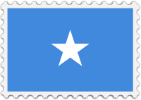 Somalia flag stamp