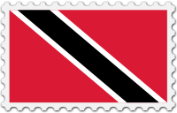 Trinidad and Tobago flag stamp