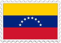 Venezuela flag stamp