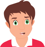 Cartoon boy.