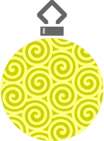 Simple tree bauble 13 (colour)