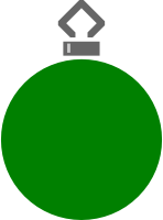 Simple tree bauble 17 (colour)