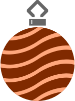 Simple tree bauble 19 (colour)