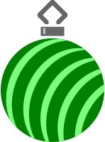 Simple tree bauble 20 (colour)