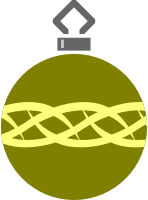 Simple tree bauble 18 (colour)