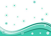 Floral Background Green A6