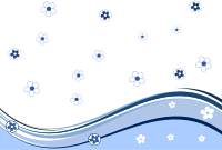 Floral Background Blue A6