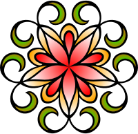 Abstract flower 25 (colour)