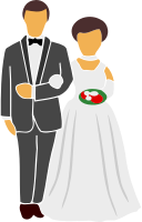 Bride and groom