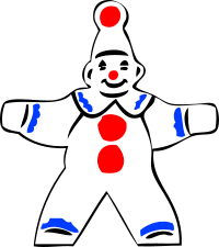 simple clown figure