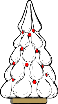 snowy Xmas tree