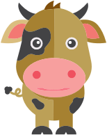 Cute Cartoon Cow