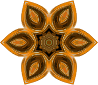 Ornament with hexagonal symmetry