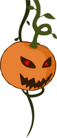 Cartoon jack-o'-lantern pumpkin