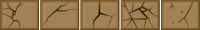 Stone slabs with cracks