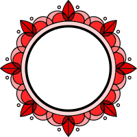 Art deco frame (colour)