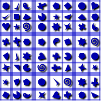 Shapes pattern 2 (colour 3)