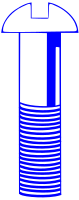 Machine Screw - Blue