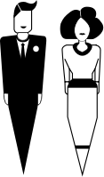man and woman