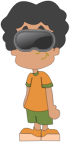 Boy with vr goggles