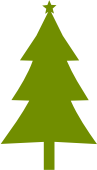 Christmas tree Silhouette