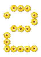 Floral alphabet, 2