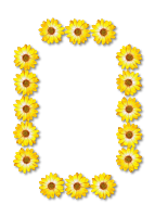Floral alphabet, O