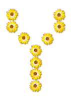 Floral alphabet, Y