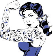 Woman With Decorative Tattoos