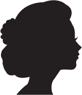 Female Head Profile Silhouette 2