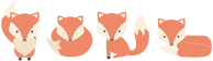 Cartoon Fox Poses