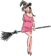 Cute Young Witch Sketch