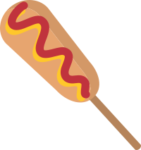 Isolated Corn Dog