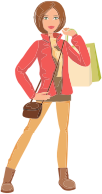 Shopping Woman Illustration