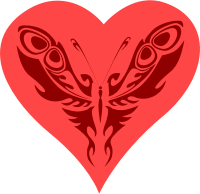Butterfly heart