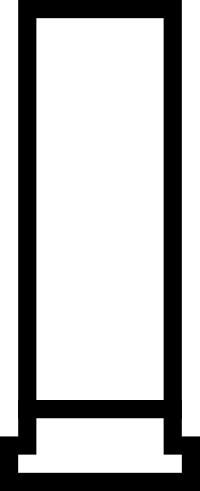 Shotgun shell outline icon