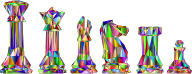 Low Poly Chess Pieces Prismatic 2