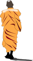 Monk Walking