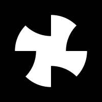wave-dot cross