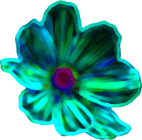 Neon flower (colour 3)