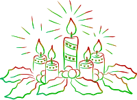 Christmas candles 2